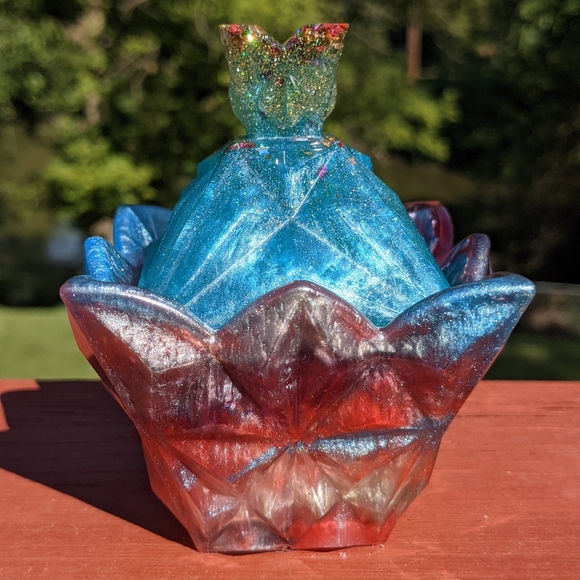 Hand Crafted Other - Free People Inspired Apothecary Jewelry Box Cute Sparkly Gift Handmade Resin